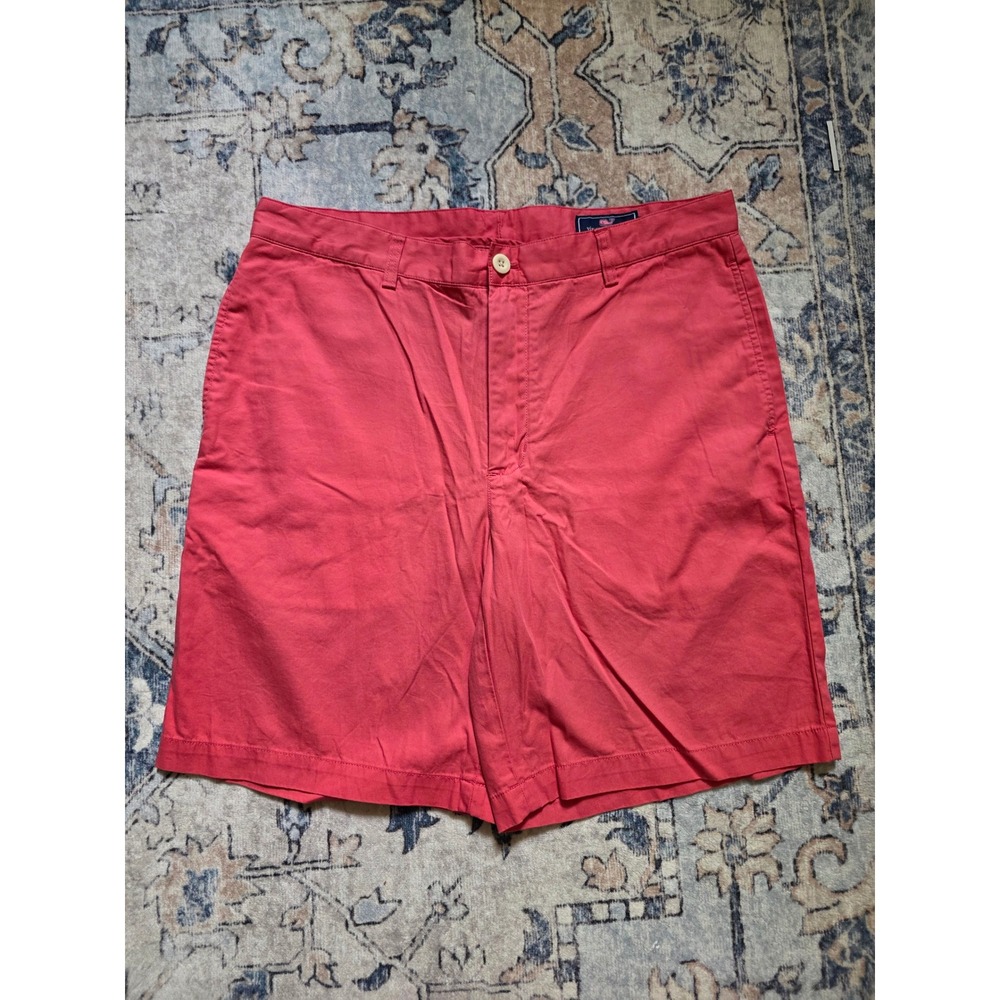 Vineyard Vines Men's Size 35 Dark Pink Salmon Chino‎ Casual Preppy Club Shorts